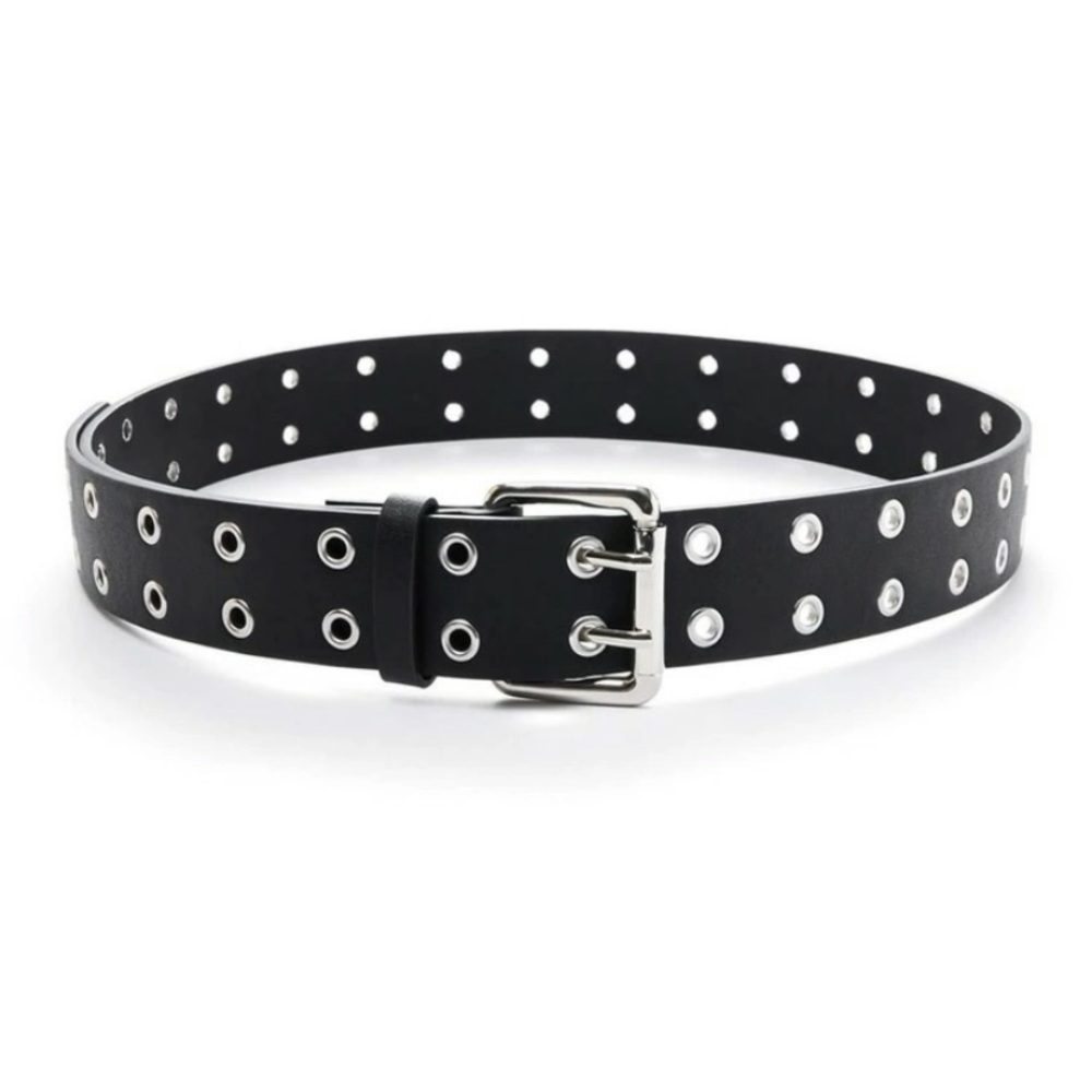 Eyelet Faux Leather Belt - Picture 2 of 7